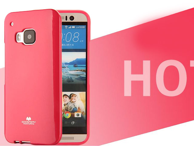 Чехол Mercury Goospery Jelly Case для HTC One M9 (малиновый, гелевый)