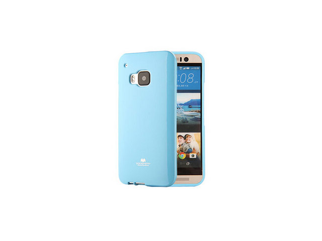 Чехол Mercury Goospery Jelly Case для HTC One M9 (голубой, гелевый)