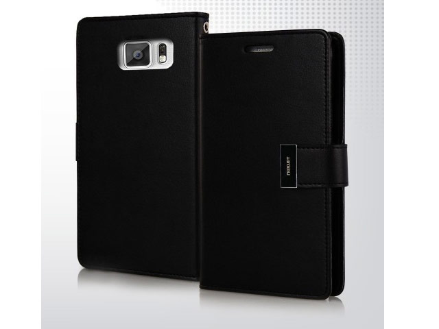Чехол Mercury Goospery Rich Diary для Samsung Galaxy S6 SM-G920 (черный, кожаный)