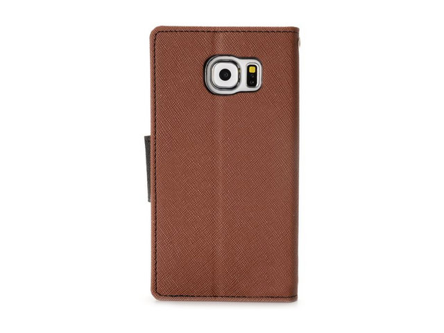 Чехол Mercury Goospery Fancy Diary Case для Samsung Galaxy S6 SM-G920 (коричневый, винилискожа)