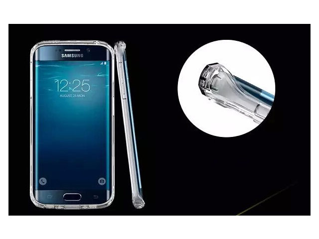 Чехол G-Case Ultra Slim Case для Samsung Galaxy S6 edge SM-G925 (серый, гелевый)