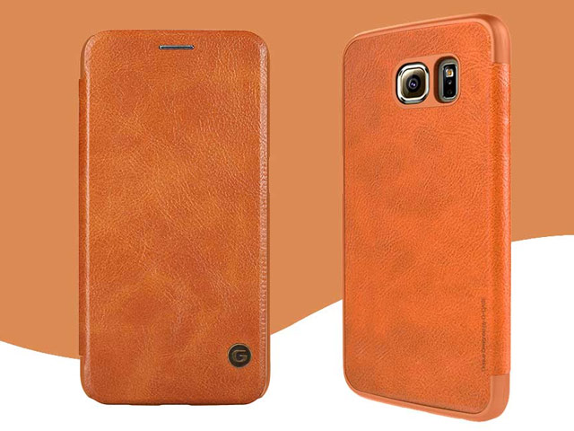 Чехол G-Case Business Series для Samsung Galaxy S6 SM-G920 (коричневый, кожаный)