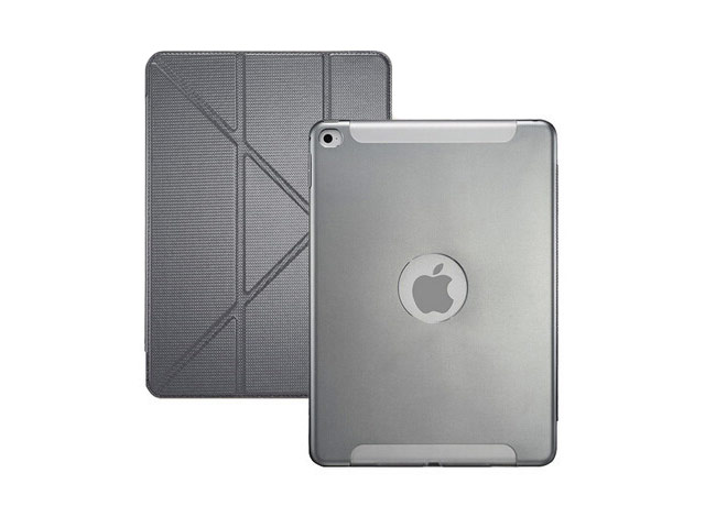Чехол G-Case The Grand Series Aluminum для Apple iPad Air 2 (черный, кожаный/алюминиевый)