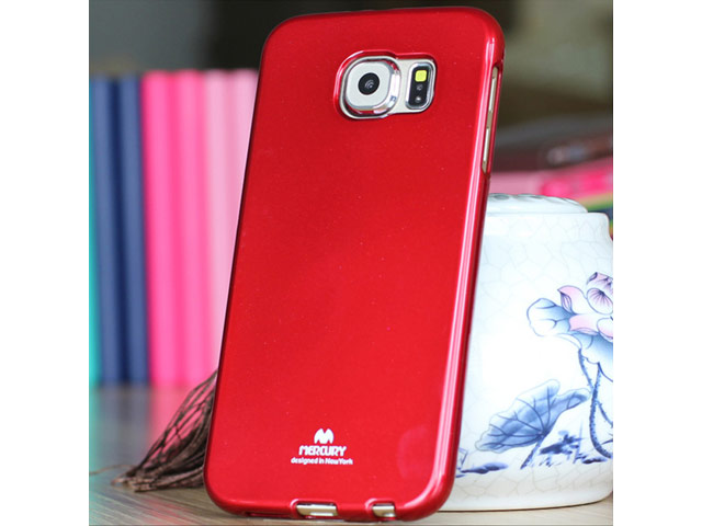 Чехол Mercury Goospery Jelly Case для Samsung Galaxy S6 SM-G920 (красный, гелевый)