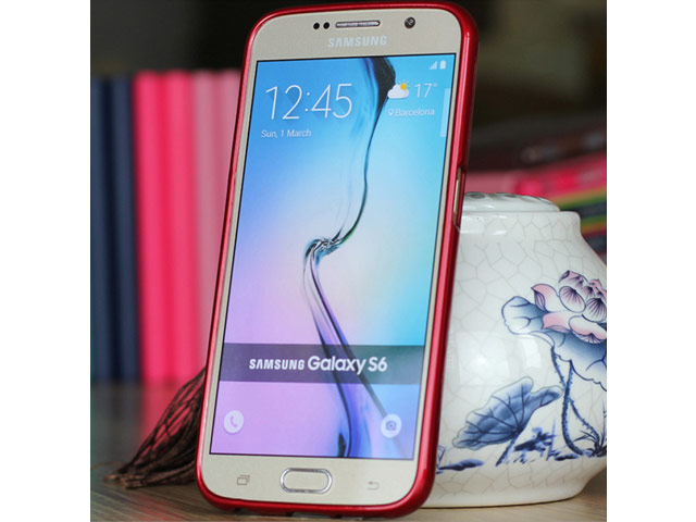 Чехол Mercury Goospery Jelly Case для Samsung Galaxy S6 SM-G920 (оранжевый, гелевый)