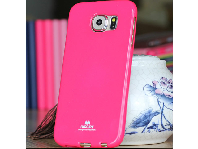 Чехол Mercury Goospery Jelly Case для Samsung Galaxy S6 SM-G920 (малиновый, гелевый)