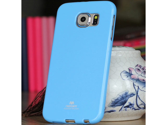 Чехол Mercury Goospery Jelly Case для Samsung Galaxy S6 SM-G920 (голубой, гелевый)