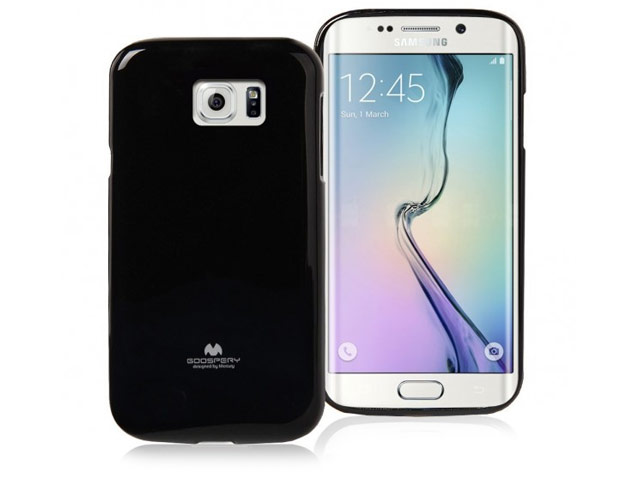 Чехол Mercury Goospery Jelly Case для Samsung Galaxy S6 edge SM-G925 (черный, гелевый)