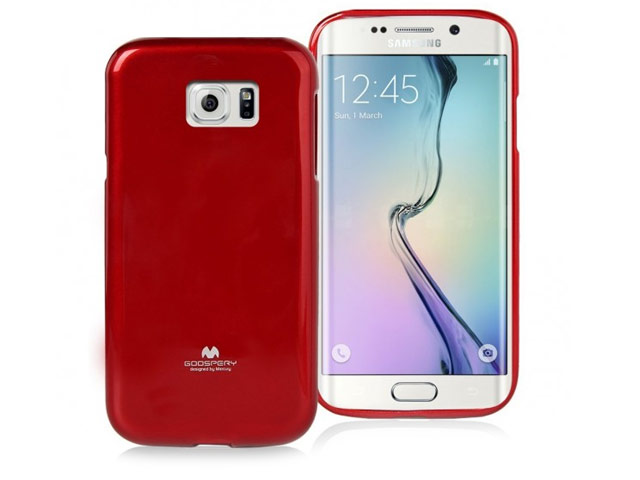 Чехол Mercury Goospery Jelly Case для Samsung Galaxy S6 edge SM-G925 (красный, гелевый)