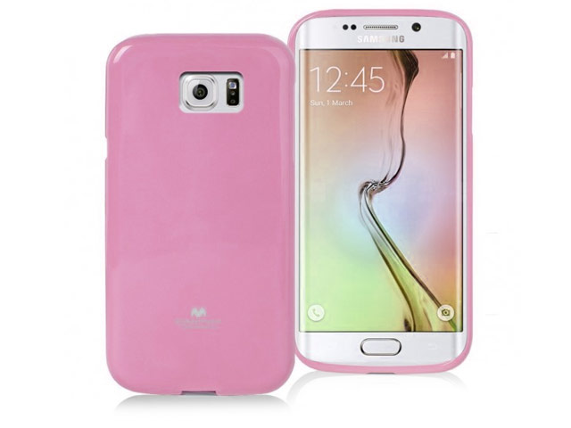 Чехол Mercury Goospery Jelly Case для Samsung Galaxy S6 edge SM-G925 (розовый, гелевый)