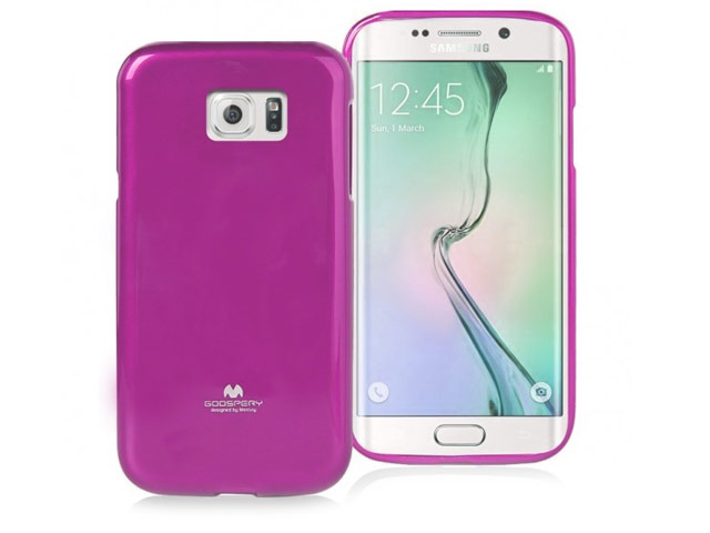 Чехол Mercury Goospery Jelly Case для Samsung Galaxy S6 edge SM-G925 (малиновый, гелевый)