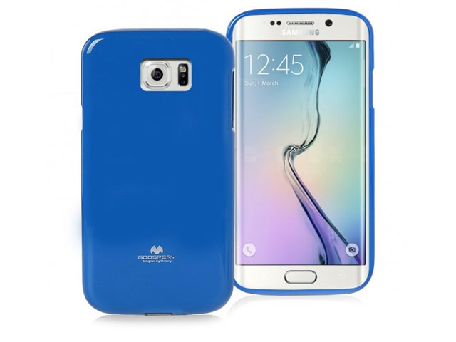 Чехол Mercury Goospery Jelly Case для Samsung Galaxy S6 edge SM-G925 (синий, гелевый)