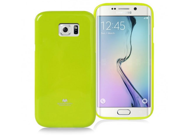 Чехол Mercury Goospery Jelly Case для Samsung Galaxy S6 edge SM-G925 (зеленый, гелевый)