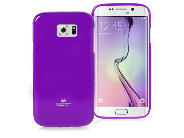 Чехол Mercury Goospery Jelly Case для Samsung Galaxy S6 edge SM-G925 (фиолетовый, гелевый)