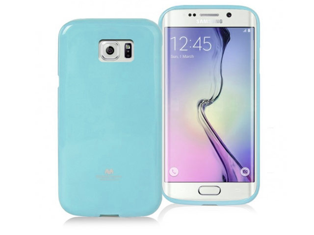 Чехол Mercury Goospery Jelly Case для Samsung Galaxy S6 edge SM-G925 (голубой, гелевый)