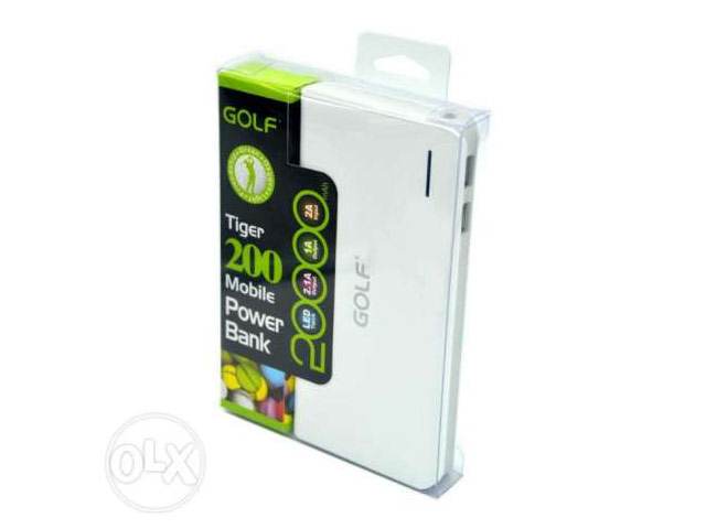 Внешняя батарея Golf Power Bank универсальная (20000 mAh, белая)