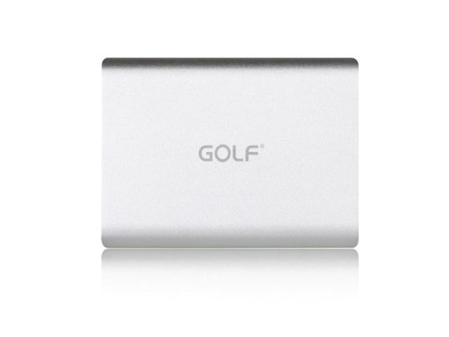 Внешняя батарея Golf Power Bank универсальная (20000 mAh, серебристая)