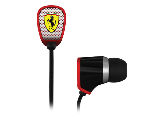Наушники Logic3 Ferrari Scuderia Collection R100i (черные, пульт/микрофон, 10 мм)