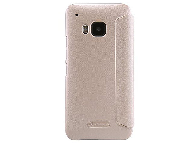 Чехол Nillkin Sparkle Leather Case для HTC One M9 (золотистый, винилискожа)