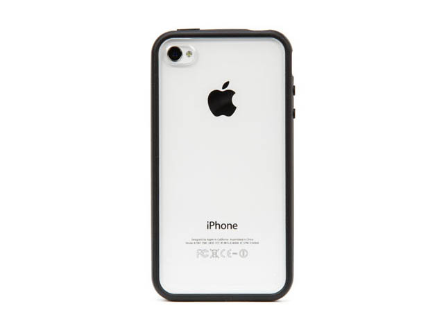 Чехол X-doria Scene Case для Apple iPhone 4/4S (черный/прозрачный)