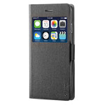 Чехол RGBMIX X-Fitted Privacy Guard для Apple iPhone 6 plus (черный, кожаный)