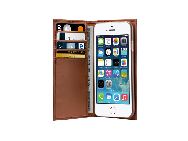 Чехол RGBMIX X-Fitted Wallet Case для Apple iPhone 6 (коричневый, кожаный)