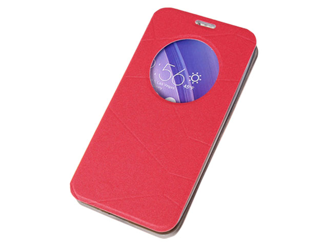 Чехол Yotrix FlipView case для Asus ZenFone 2 ZE550ML (красный, винилискожа)