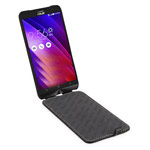 Чехол Yotrix FlipCase для Asus ZenFone 2 ZE550ML (черный, винилискожа)