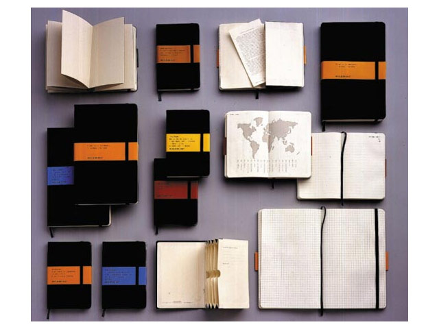 Записная книжка Moleskine Notebook (210x130 мм, оранжевая, клетка, 240 страниц)
