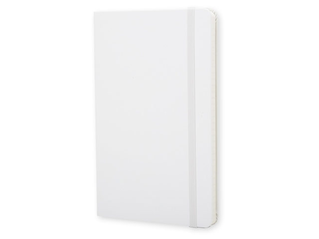 Записная книжка Moleskine Notebook (210x130 мм, белая, нелинованная, 240 страниц)