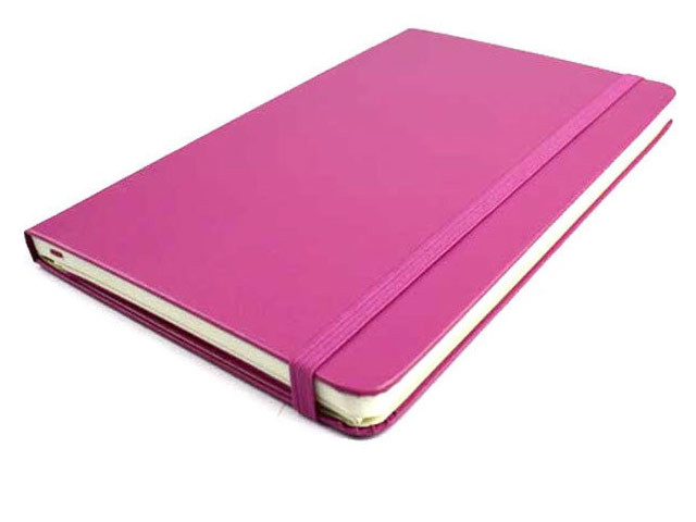 Записная книжка Moleskine Notebook (210x130 мм, розовая, нелинованная, 240 страниц)