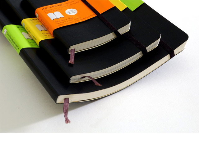 Записная книжка Moleskine Soft Cover (210x130 мм, черная, нелинованная, 192 страницы)