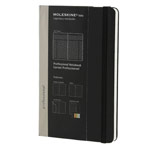 Записная книжка Moleskine Professional Notebook (210x130 мм, чарная, линейка, 240 страниц)