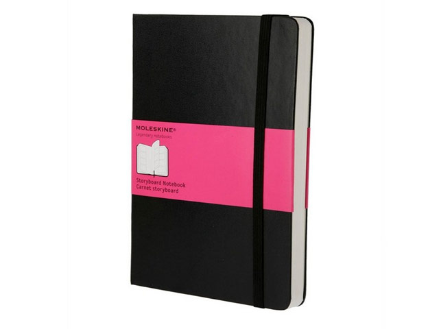 Записная книжка Moleskine Storyboard Notebook (210x130 мм, черная, 108 страниц)