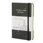 Записная книжка Moleskine Le Petit Prince (90x140 мм, черная, модель 937627, нелинованная, 192 страницы)