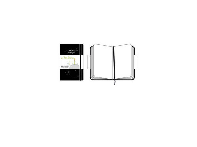 Записная книжка Moleskine Le Petit Prince (90x140 мм, черная, модель 937627, нелинованная, 192 страницы)