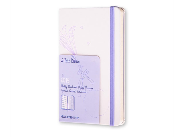 Записная книжка Moleskine Le Petit Prince (90x140 мм, белая, модель 323197, линейка, 144 страницы)