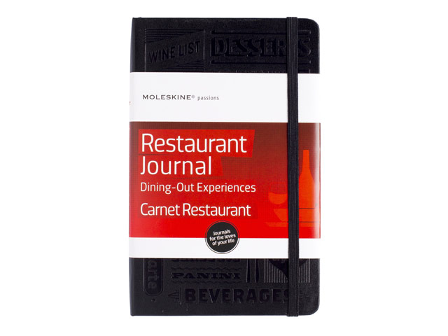 Записная книжка Moleskine Passions Restaurant Journal (210x130 мм, чарная, 240 страниц)