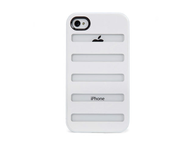 Чехол X-doria Dash case для Apple iPhone 4/4S (белый, кожанный)