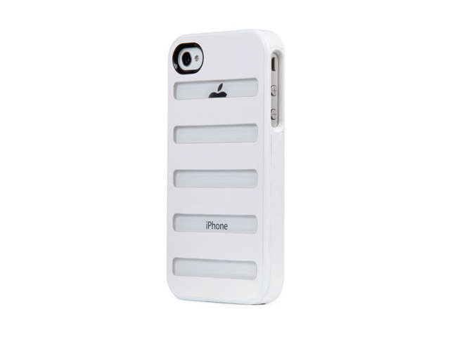 Чехол X-doria Dash case для Apple iPhone 4/4S (белый, кожанный)