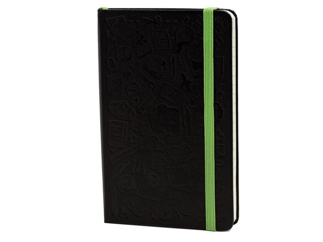 Записная книжка Moleskine Evernote Smart Notebook (90x140 мм, черная, клетка, 192 страницы)