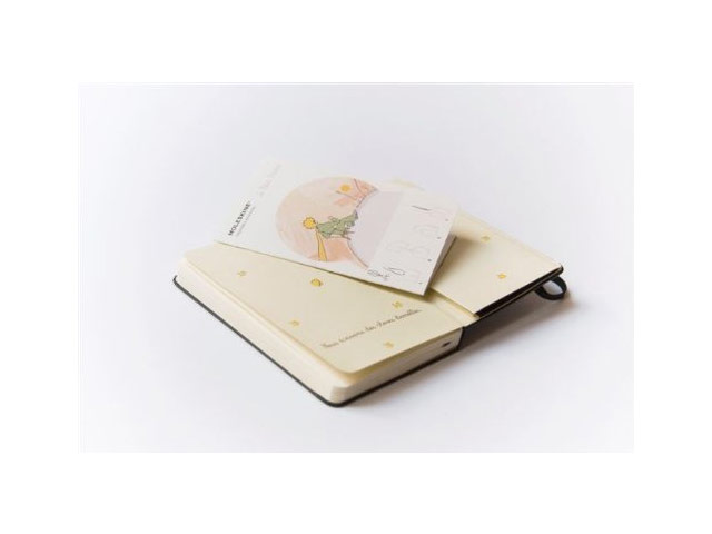 Записная книжка Moleskine Le Petit Prince (90x140 мм, черная, модель 937634, линейка, 192 страницы)