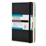 Записная книжка Moleskine City Notebook (90x140 мм, черная, Атланта)