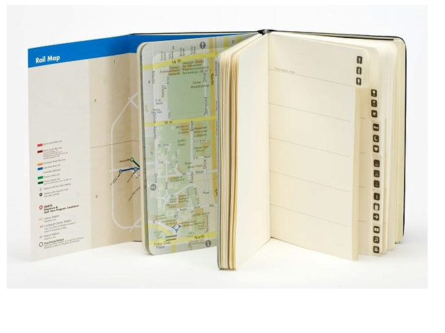 Записная книжка Moleskine City Notebook (90x140 мм, черная, Атланта)