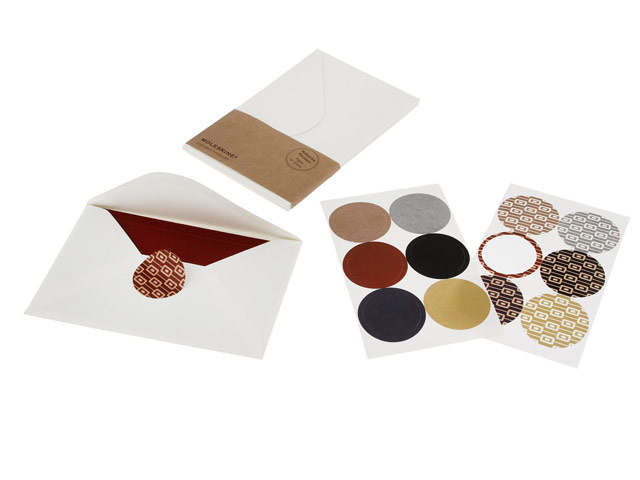 Подарочный набор Moleskine Note Cards Set (10 открыток, 10 конвертов, наклейки)