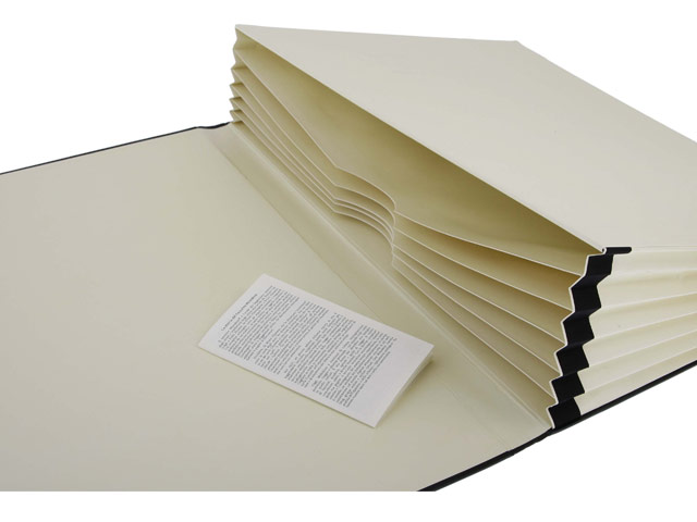 Записная книжка Moleskine Portfolio (420x300 мм, черная, нелинованная, 6 страниц)