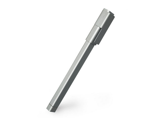 Шариковая ручка Moleskine Roller Pen Satin Metal (серая, 0.5 мм, черные чернила)