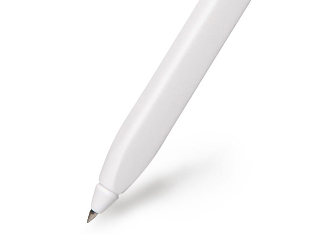 Шариковая ручка Moleskine Roller Pen Plus (белая, 0.5 мм, черные чернила)