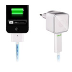 Зарядное устройство Dexim Visible Smart Charger для Apple iPad/iPhone/iPod (220В) (белый)