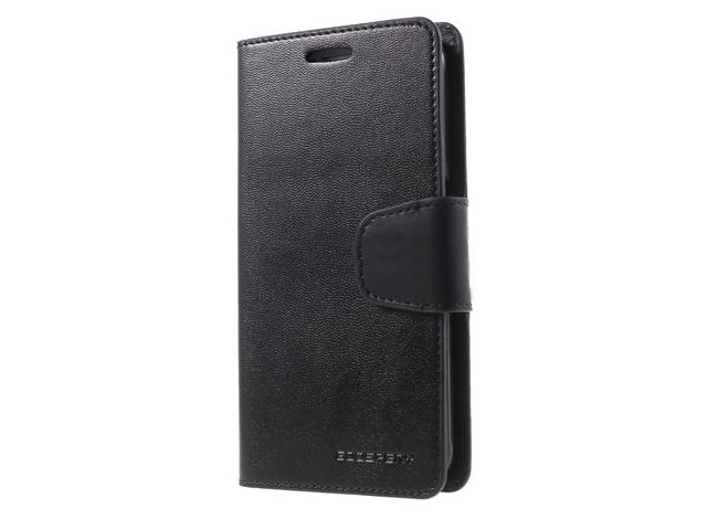Чехол Mercury Goospery Sonata Diary Case для Samsung Galaxy S6 SM-G920 (черный, винилискожа)